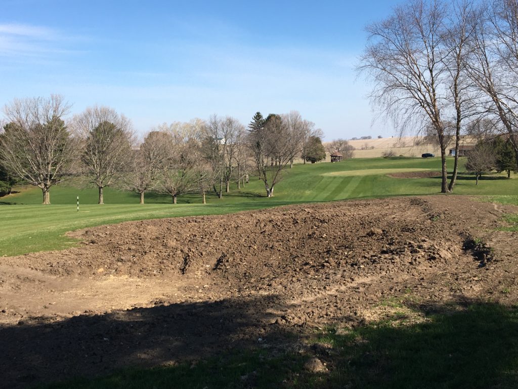 Hole 13 Construction - Dodge Point Country Club